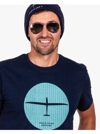 kluzak ve vlne tricko navy eeroplane