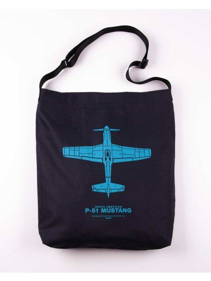 taska pres rameno s letadlem p51 mustang znacka eeroplane 01