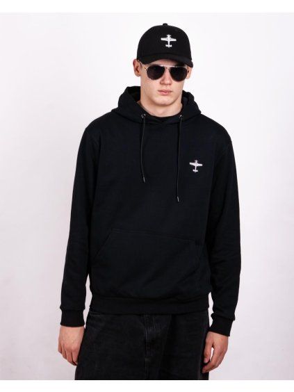 cerna letecka hoodie pilot letadlo extra330 aerobatic eeroplane