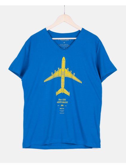 mens aviation t shirt mriya antonov225 v neck eeroplane