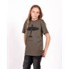 detske khaki tricko s potiskem letadlo raf spitfire eeroplane