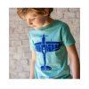 detske tricko s letadlem spirfire zeleny melir znacka eeroplane 01