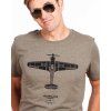 khaki aviation tshirt hawker hurricane eeroplane