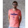 nice tshirt hawker hurricane tricko s letadlem cerveny melir eeroplane01