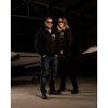 černá mikina se zipem pro pilota kluzáku, značka Eero Plane / Black zip hoodie Glider Pilot, designed and produced by Eero Plane