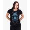 CZ : Dámské tričko s broukem tesařík alpský, organická bavlna, autor Lucie Tatarová  / ENG: Women t-shirt with beetle Rosalia alpina, organic cotton and hand printed by water based inks, artist : Lucie Tatarova
