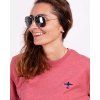 růžová mikina s letadlem Extra 330 - značka Eero Plane / pink pilot crewneck with  Extra 330 aircraft - brand Eero Plane