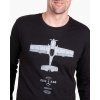 letadlo zlin z50 cerne panske tricko s dlouhym rukavem eeroplane03