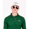mens glider polo long sleeve green sailplane clothing by eeroplane