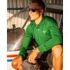 glider pilot polo green colour long sleeve brand eeroplane